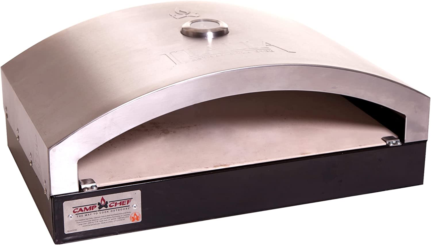 Camp Chef Artisan Outdoor Pizza Oven, 16 Two Burner Accessory