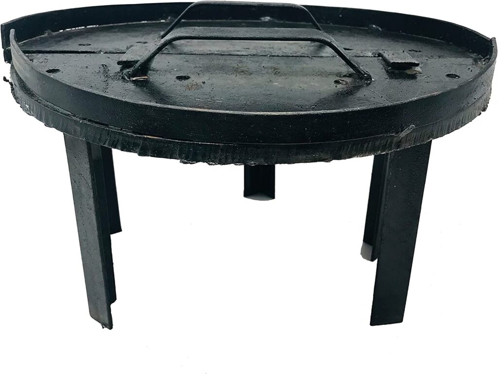 16 Baffle Burner Plate for Tandoori (Tandoor) n Clay Oven - With Legs
